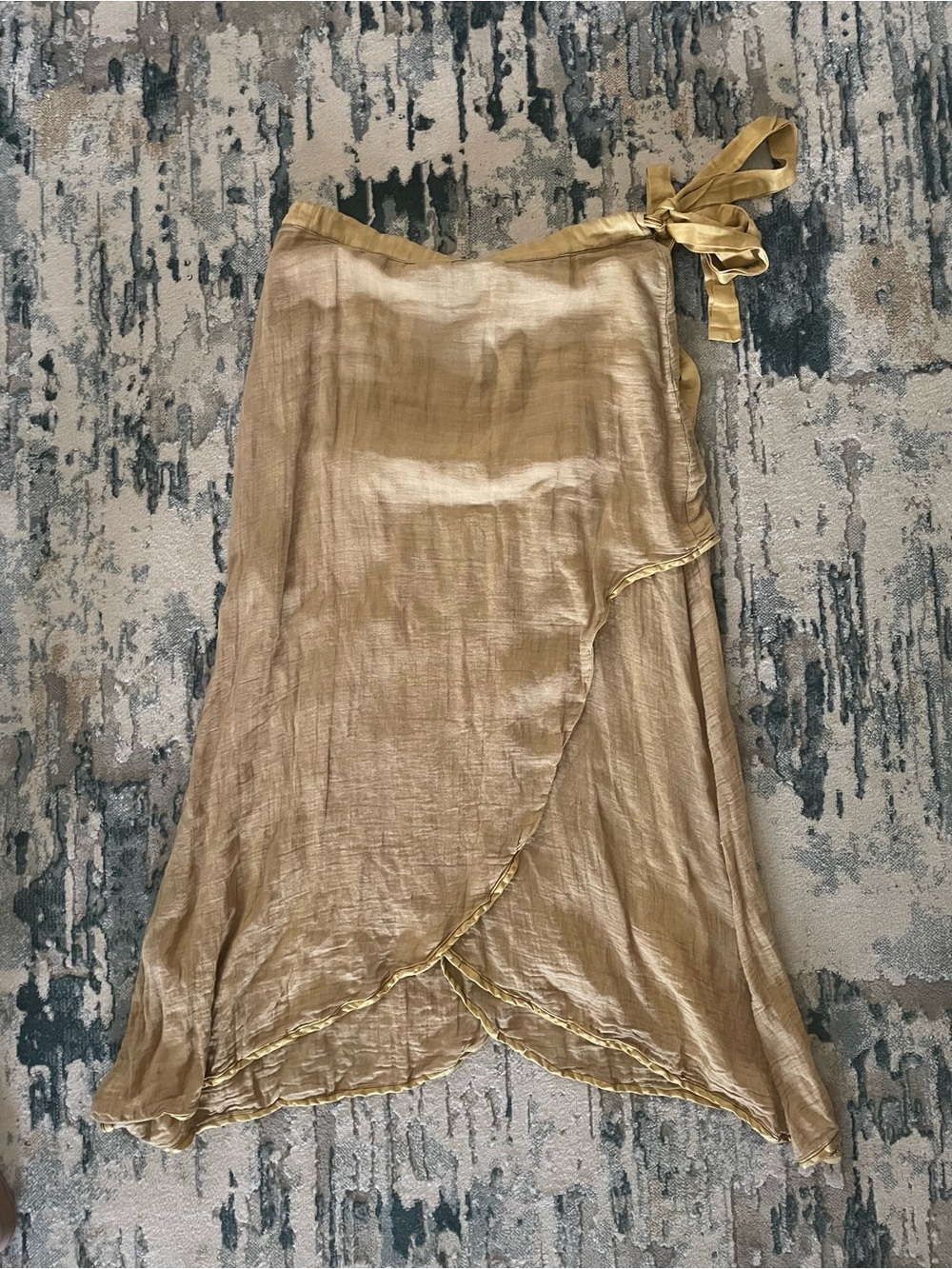 Cynthia Ashby Maxi Skirt Linen Tie Waist
